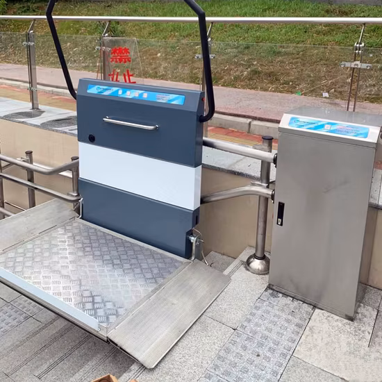 Plataforma inclinada para silla de ruedas eléctrica, elevadores de escaleras para el hogar para personas discapacitadas y ancianos